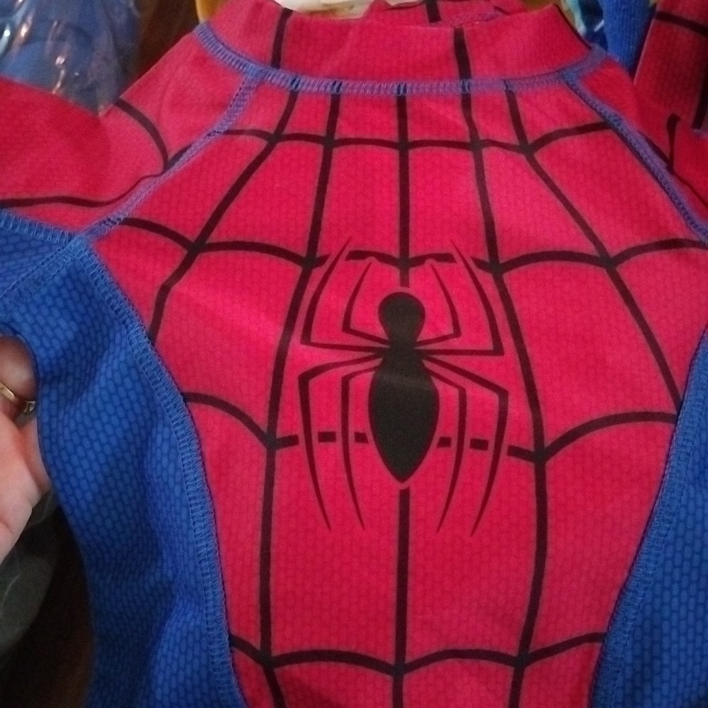 Marvel Spider-Man Rash Guard for Kids Size 2 Blue - Picture 3 of 9